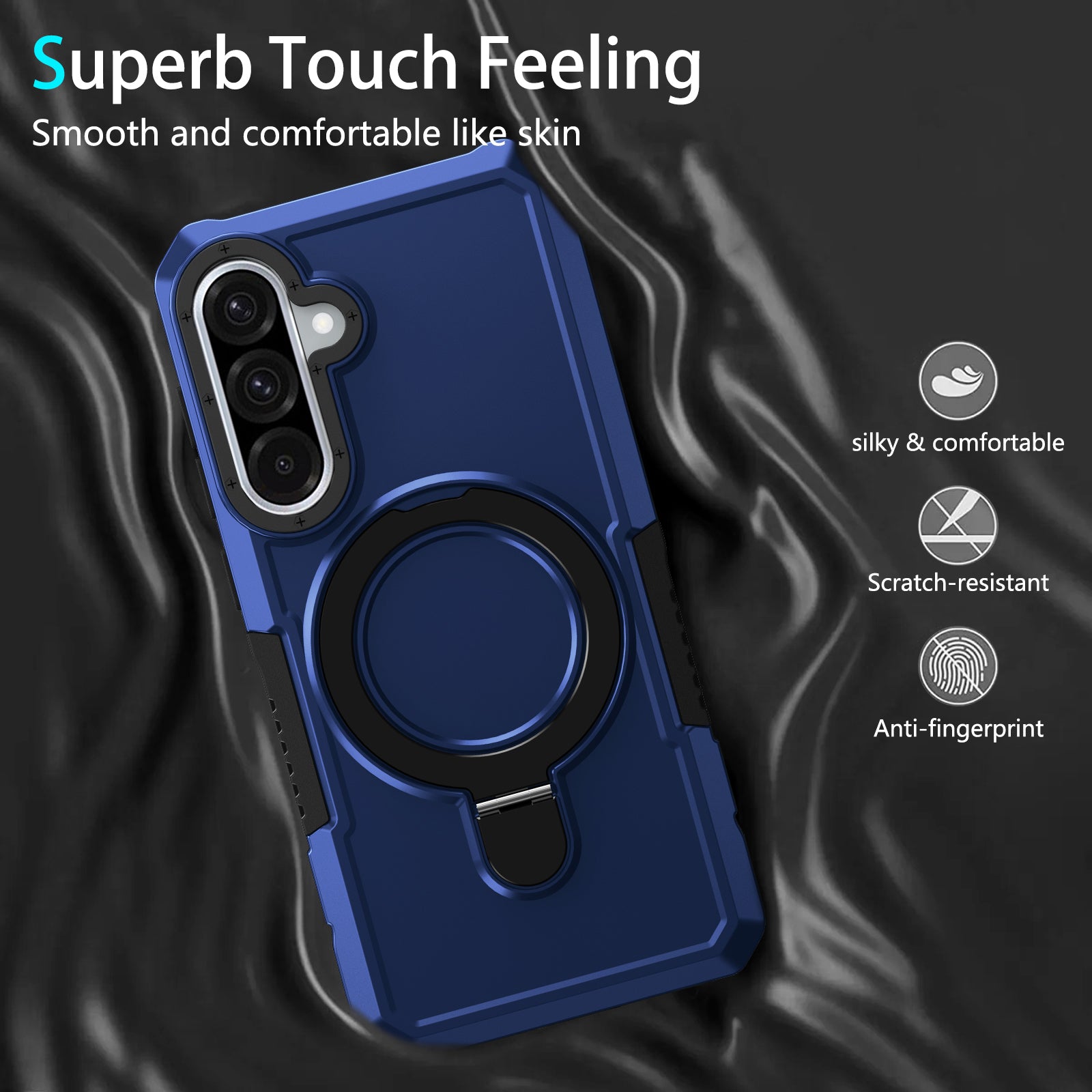 Samsung Galaxy A36 5G Case Ring Kickstand [Navy]
