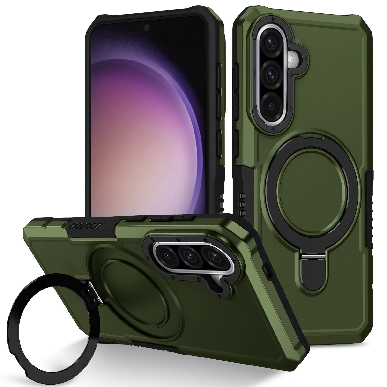 Samsung Galaxy A36 5G Case Ring Kickstand [Green]