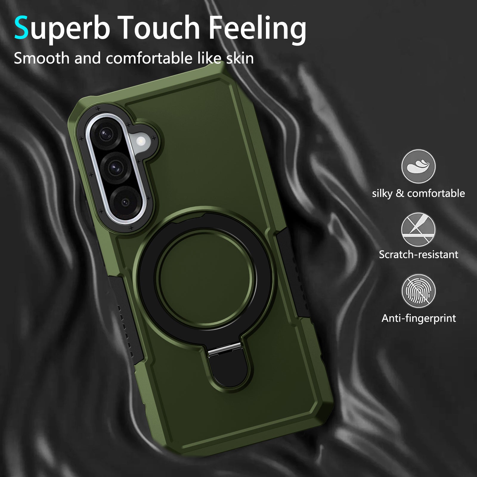 Samsung Galaxy A56 5G Case Ring Kickstand [Green]