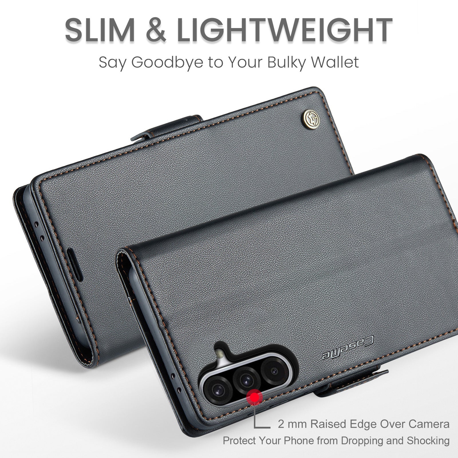 Samsung Galaxy A36 5G CaseMe Retro Wallet Case [Black]