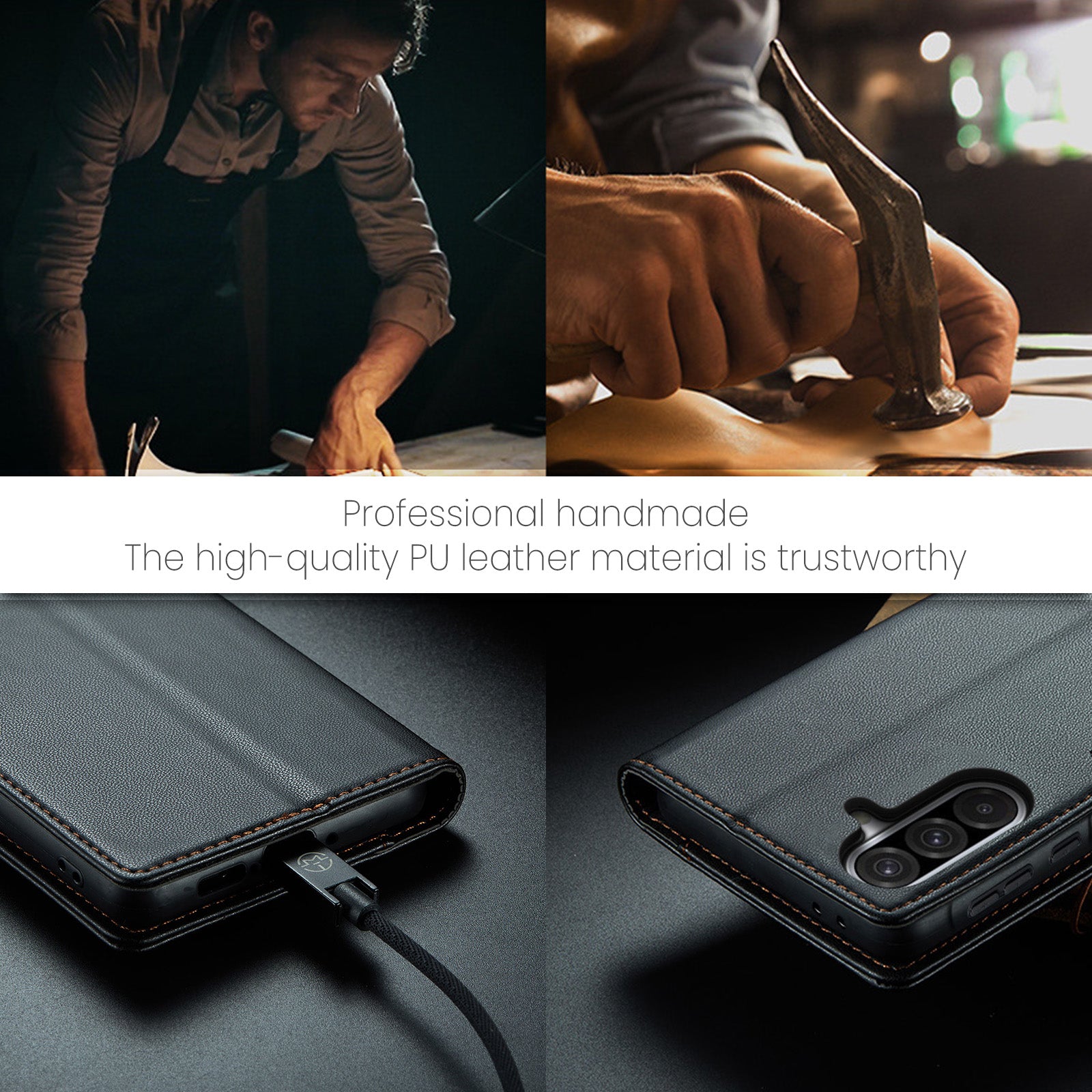 Samsung Galaxy A56 5G CaseMe Retro Wallet Case [Black]