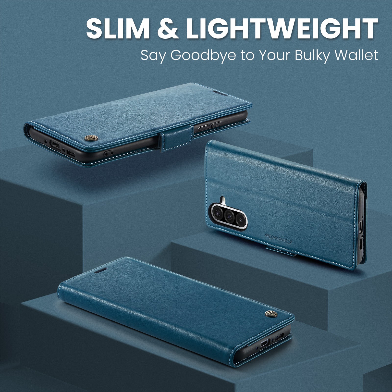 Samsung Galaxy A56 5G CaseMe Retro Wallet Case [Navy]