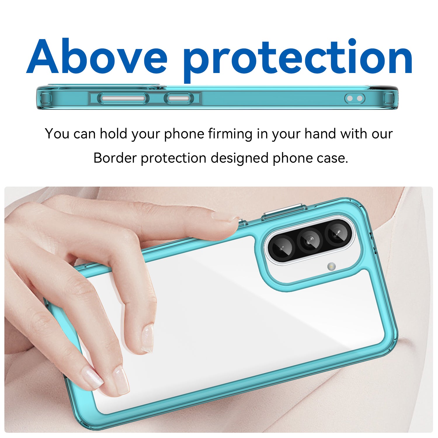 Samsung Galaxy A56 5G Soft TPU Bumper Case [Clear Blue]