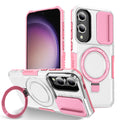 Samsung Galaxy S25 Edge Magsafe Sliding Cover Case [PinkWhite] - PinkWhite