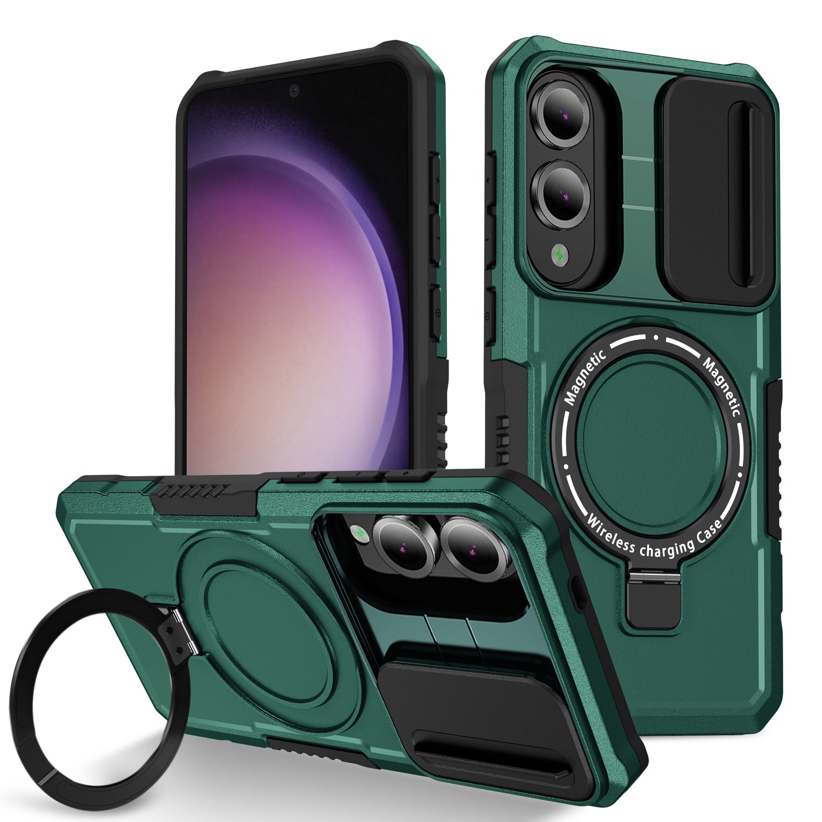 Samsung Galaxy S25 Edge Magsafe Sliding Cover Case [Teal]