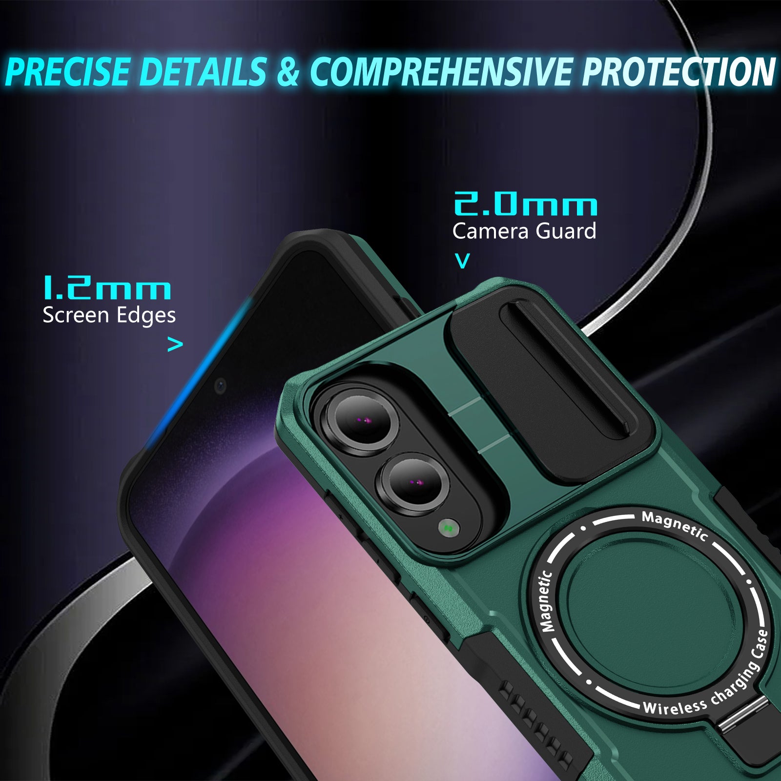 Samsung Galaxy S25 Edge Magsafe Sliding Cover Case [Teal]