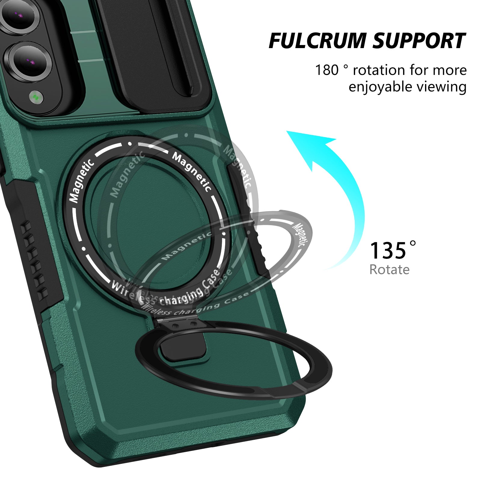 Samsung Galaxy S25 Edge Magsafe Sliding Cover Case [Teal]