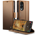 Samsung Galaxy S25 Edge CaseMe Retro Wallet Case [Brown] - Brown