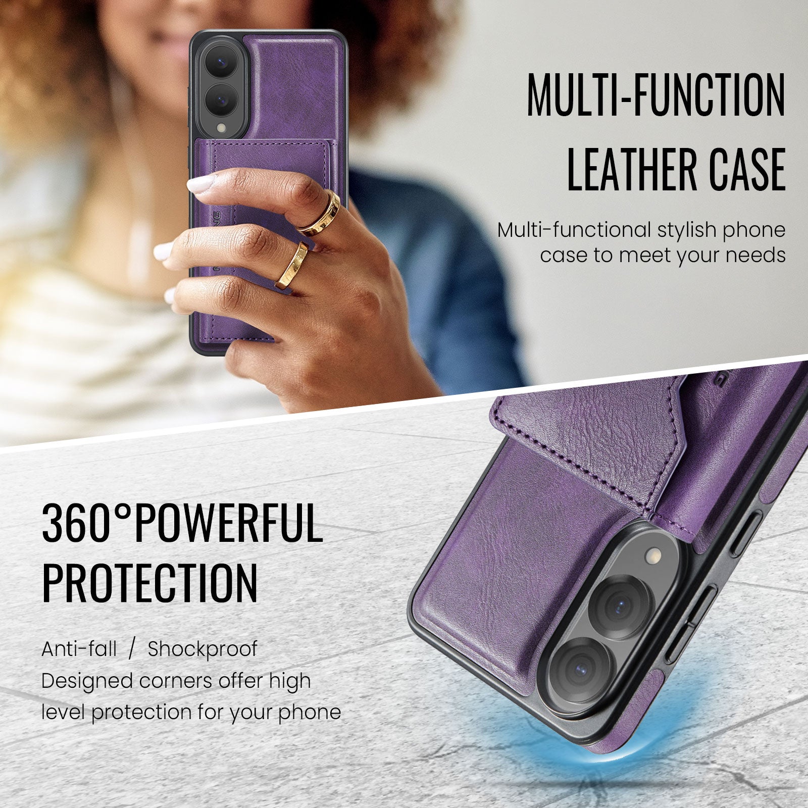Samsung Galaxy S25 Edge DG.Ming MagSafe Wallet Case [Purple]