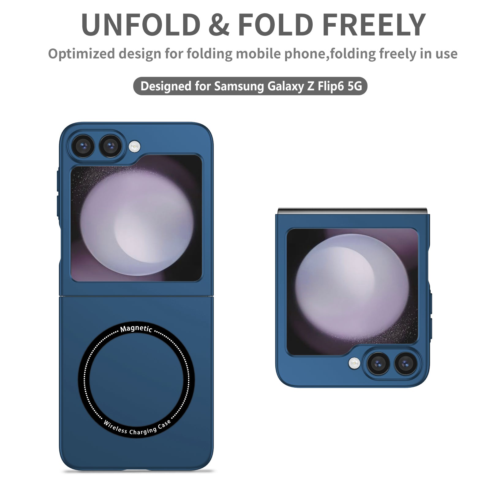 Samsung Galaxy Z Flip 7 FE Magnetic Ring Case [Navy]