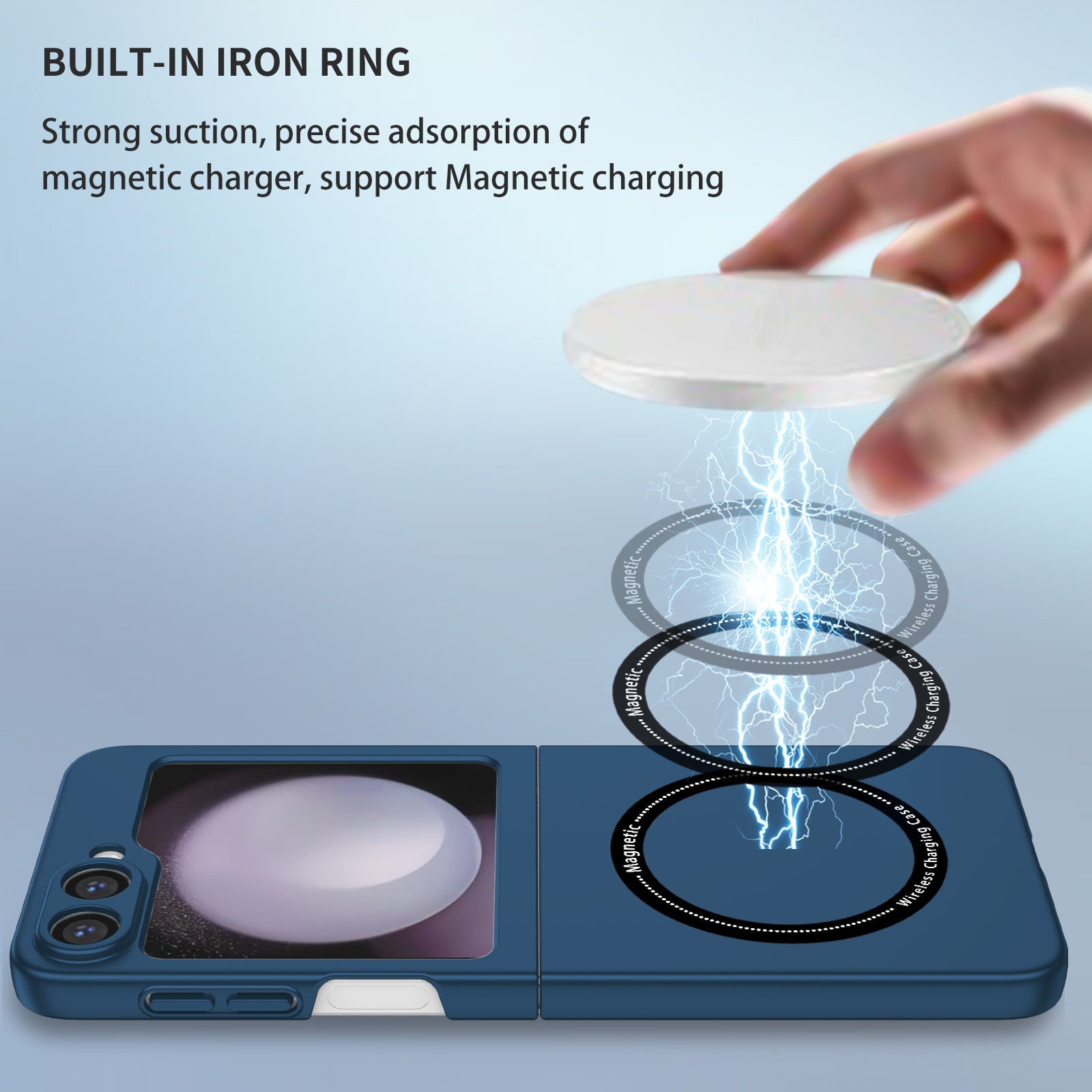 Samsung Galaxy Z Flip 7 FE Magnetic Ring Case [Navy]