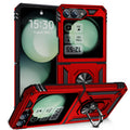 Samsung Galaxy Z Flip 7 FE Military Armour Kickstand Case [Red] - Red