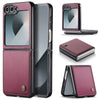 CaseMe Premium Business Style Case for Samsung Galaxy Z Flip 7 FE – Slim & Elegant [Maroon] - Maroon