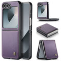 CaseMe Premium Business Style Case for Samsung Galaxy Z Flip 7 FE – Slim & Elegant [Purple] - Purple