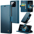 Xiaomi 14 CaseMe 023 Wallet Flip Cover, RFID Protection, Card Holder - Navy