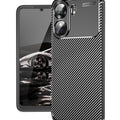 Xiaomi Poco C65 Carbon Fibre Back Case [Black] - Black