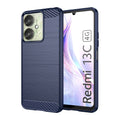 Xiaomi Poco C65 Carbon Fibre TPU Case Slim Shockproof Cover Navy - Navy
