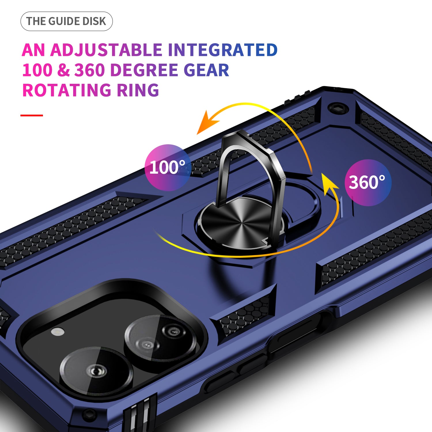 Xiaomi Poco C65 Military Armour Ring Case [Navy]