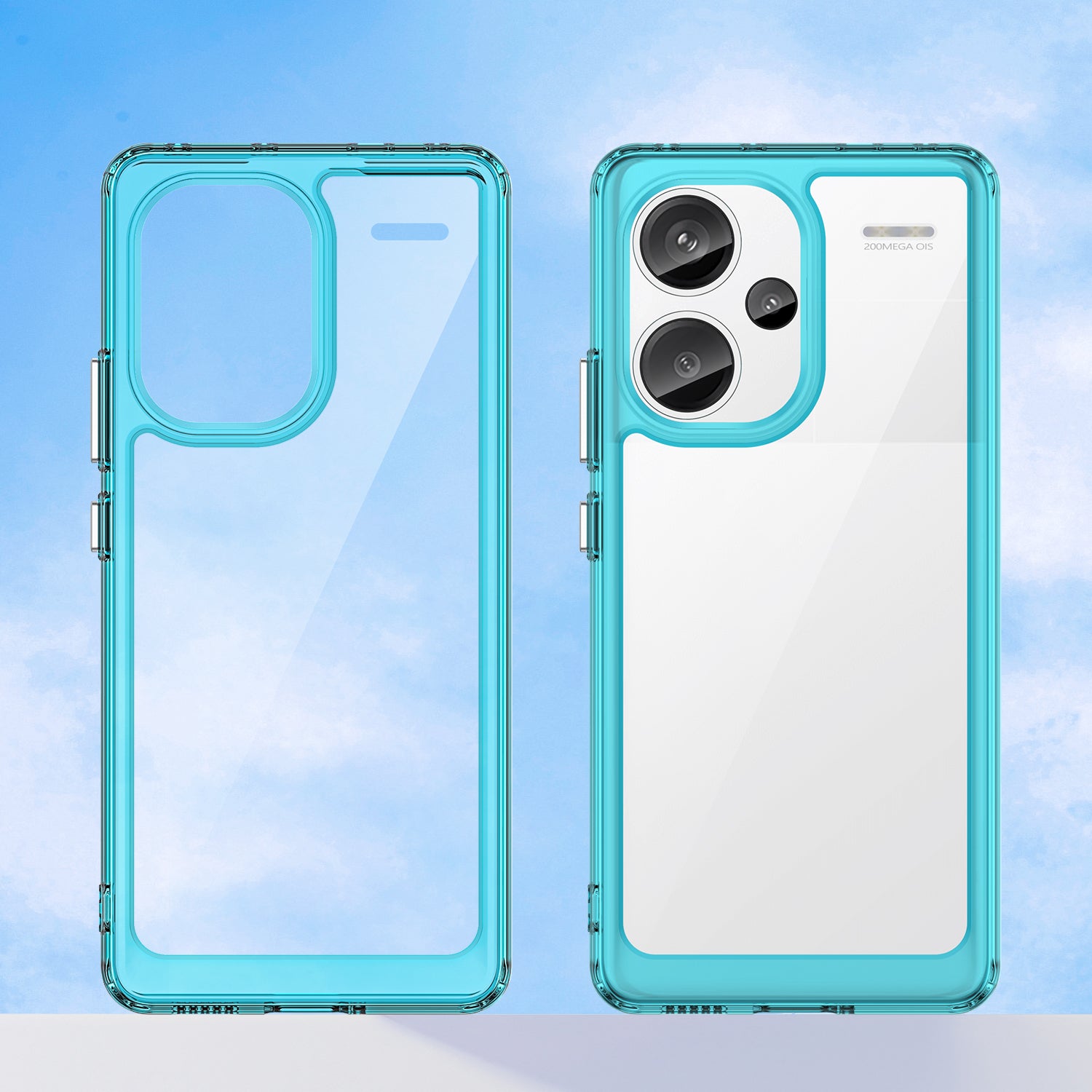 Xiaomi Redmi Note 13 Pro Plus 5G Soft TPU Bumper Case (Clear Blue)