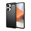 Xiaomi Redmi Note 13 Pro Plus 5G Carbon Fibre TPU Case Slim Shockproof Cover Black - Black