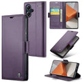 Xiaomi Redmi Note 13 Pro+ 5G CaseMe 023 Wallet Flip Cover, RFID Protection, Card Holder - Purple
