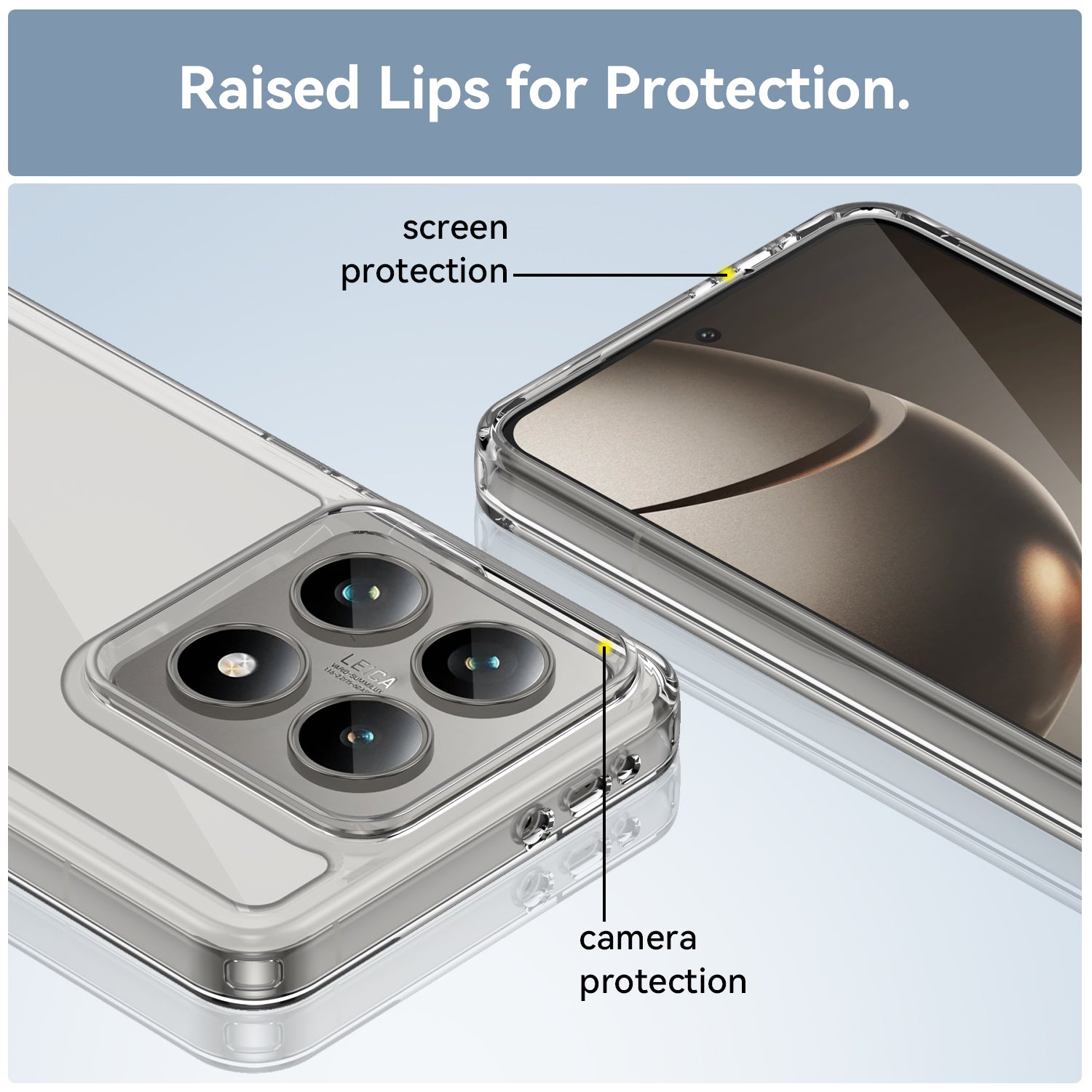 Xiaomi 14T Soft TPU Bumper Case (Clear)