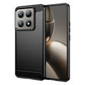 Xiaomi 14T Carbon Fibre TPU Case Slim Shockproof Cover Black - Black