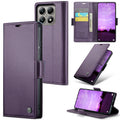 Xiaomi 14T Retro PU Leather Wallet Case - Purple