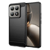 Xiaomi 14T Pro Carbon Fibre TPU Case Slim Shockproof Cover Black - Black
