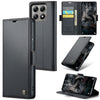 Xiaomi 14T Pro Retro PU Leather Wallet Case - Black