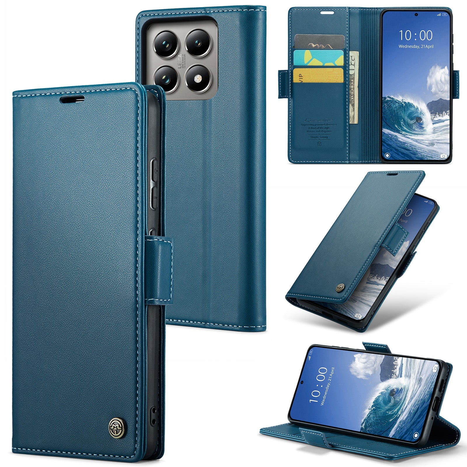 Xiaomi 14T Pro Retro PU Leather Wallet Case