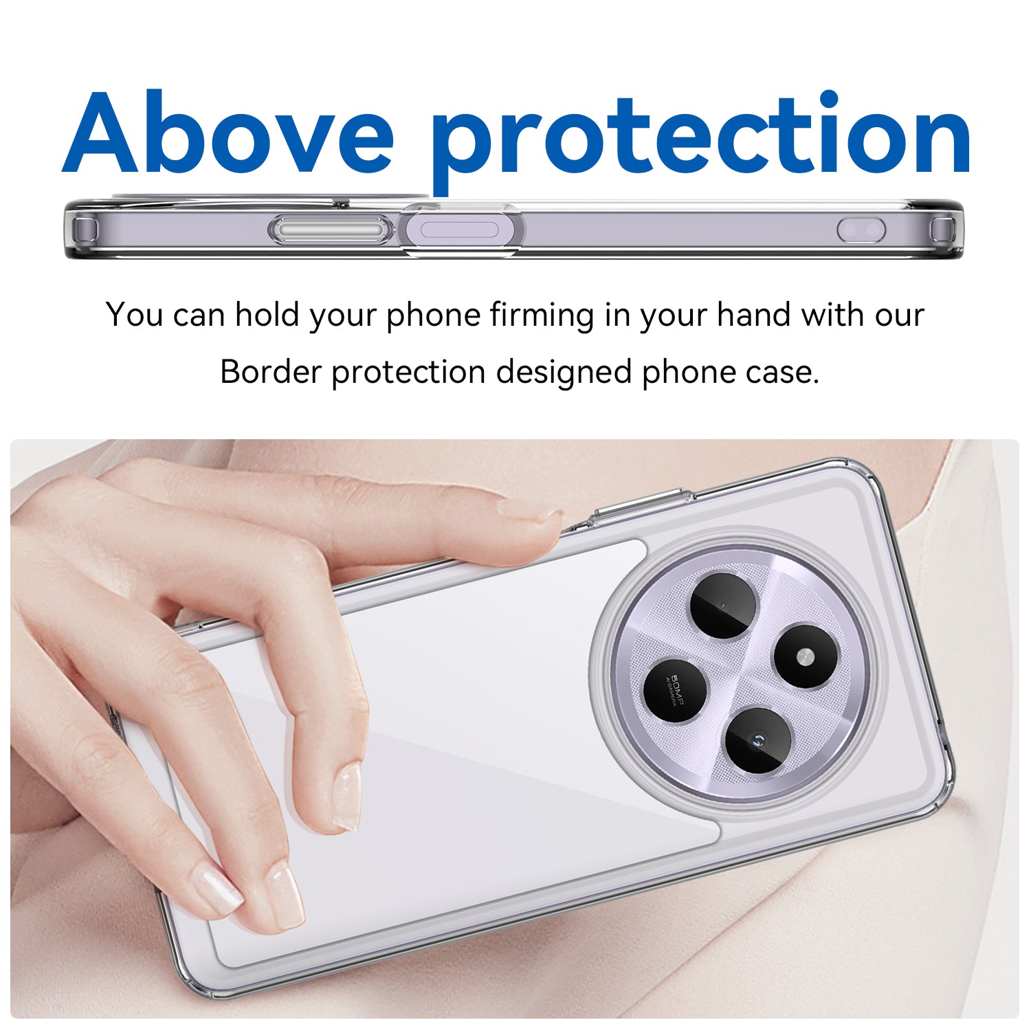 Xiaomi Redmi 14C Soft TPU Bumper Case [Clear]