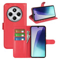 Xiaomi Redmi 14C PU Wallet Case (Red) - Red