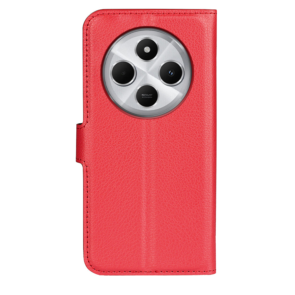 Xiaomi Redmi 14C PU Wallet Case (Red)