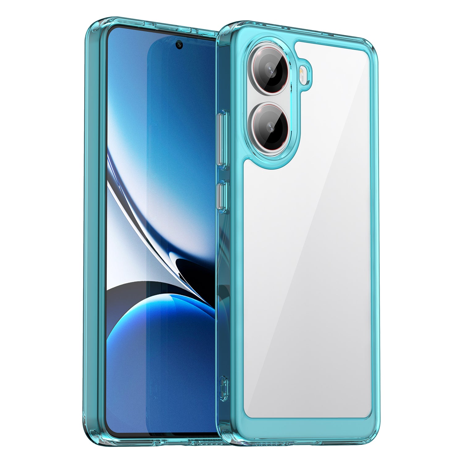 Xiaomi Poco X7 Pro Soft TPU Bumper Case [Clear Blue]