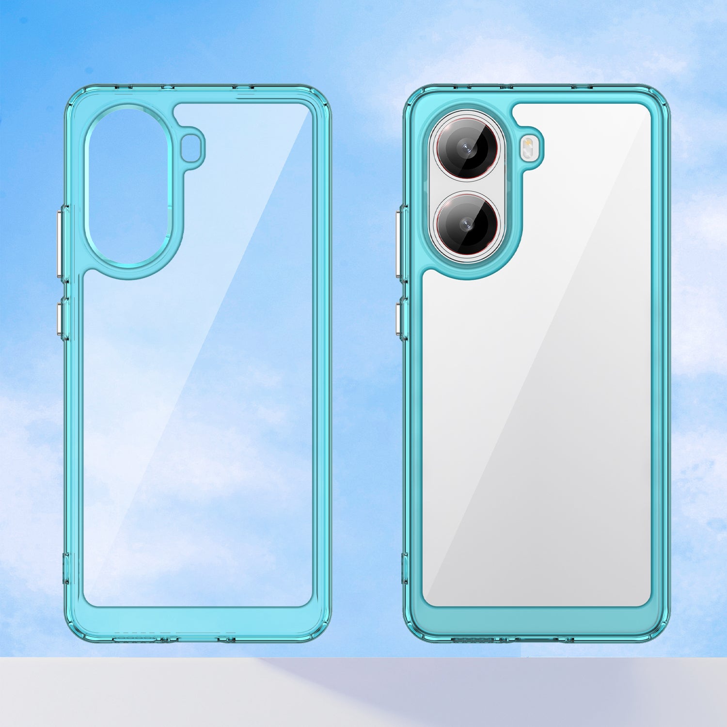 Xiaomi Poco X7 Pro Soft TPU Bumper Case [Clear Blue]