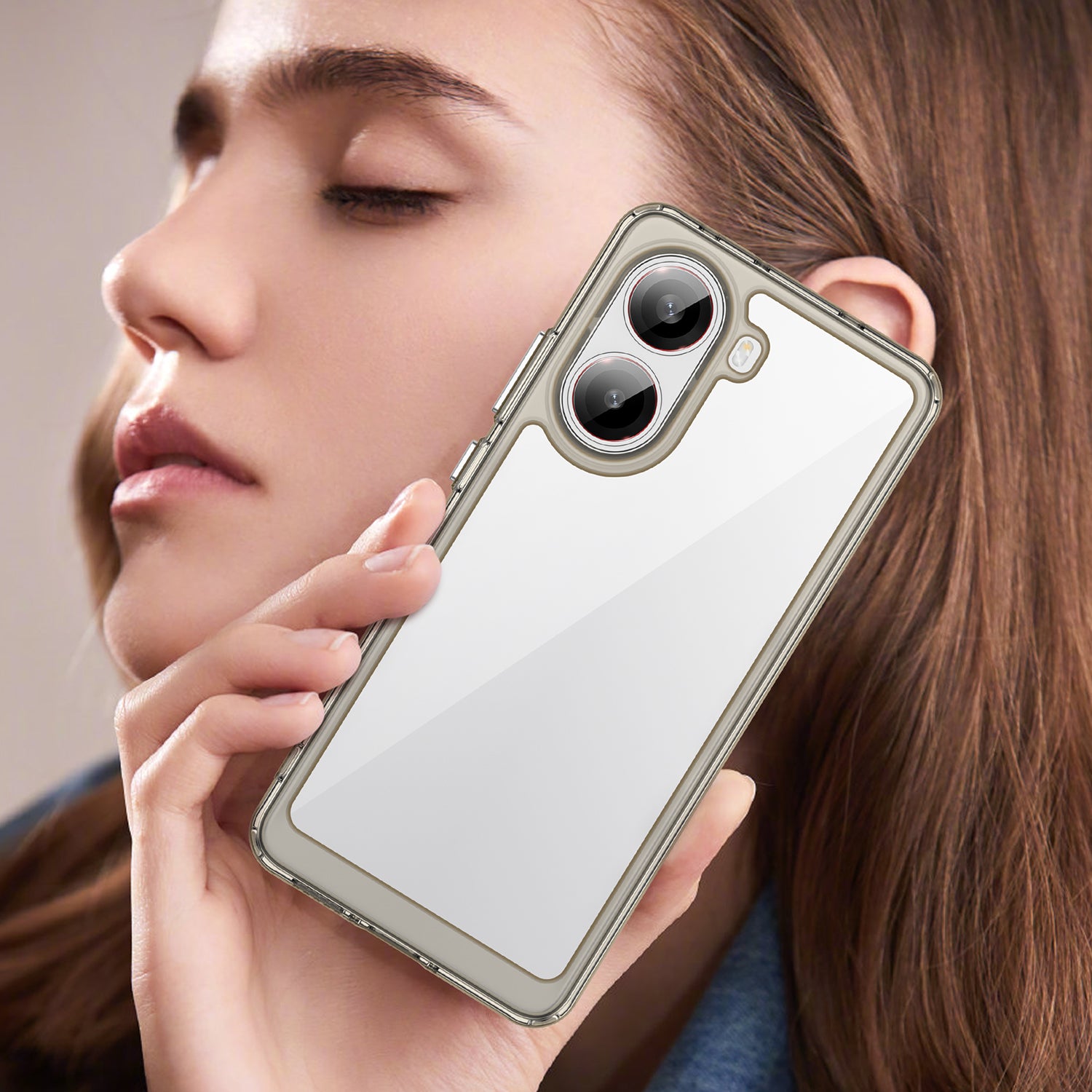 Xiaomi Poco X7 Pro Soft TPU Bumper Case [Clear Grey]