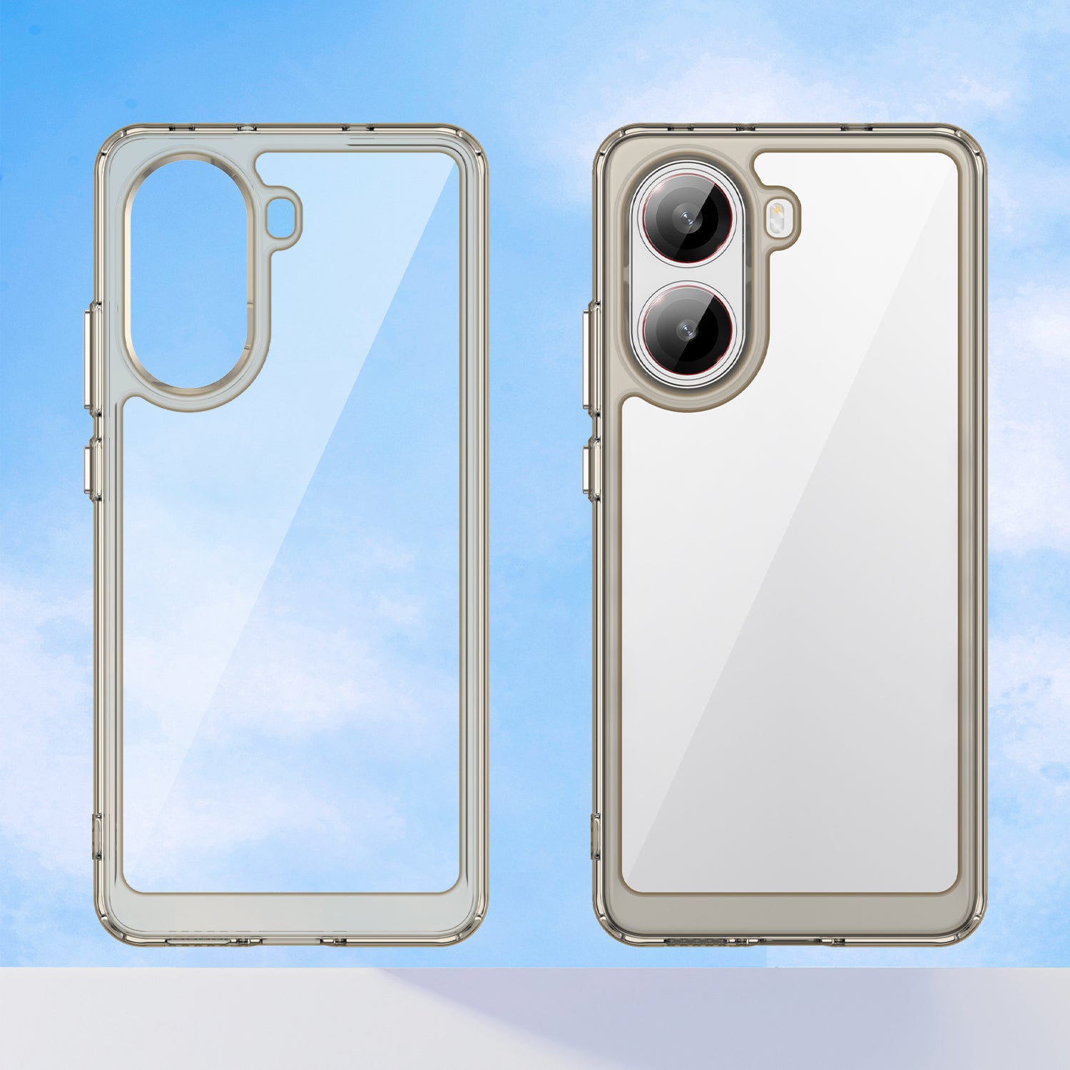 Xiaomi Poco X7 Pro Soft TPU Bumper Case [Clear Grey]
