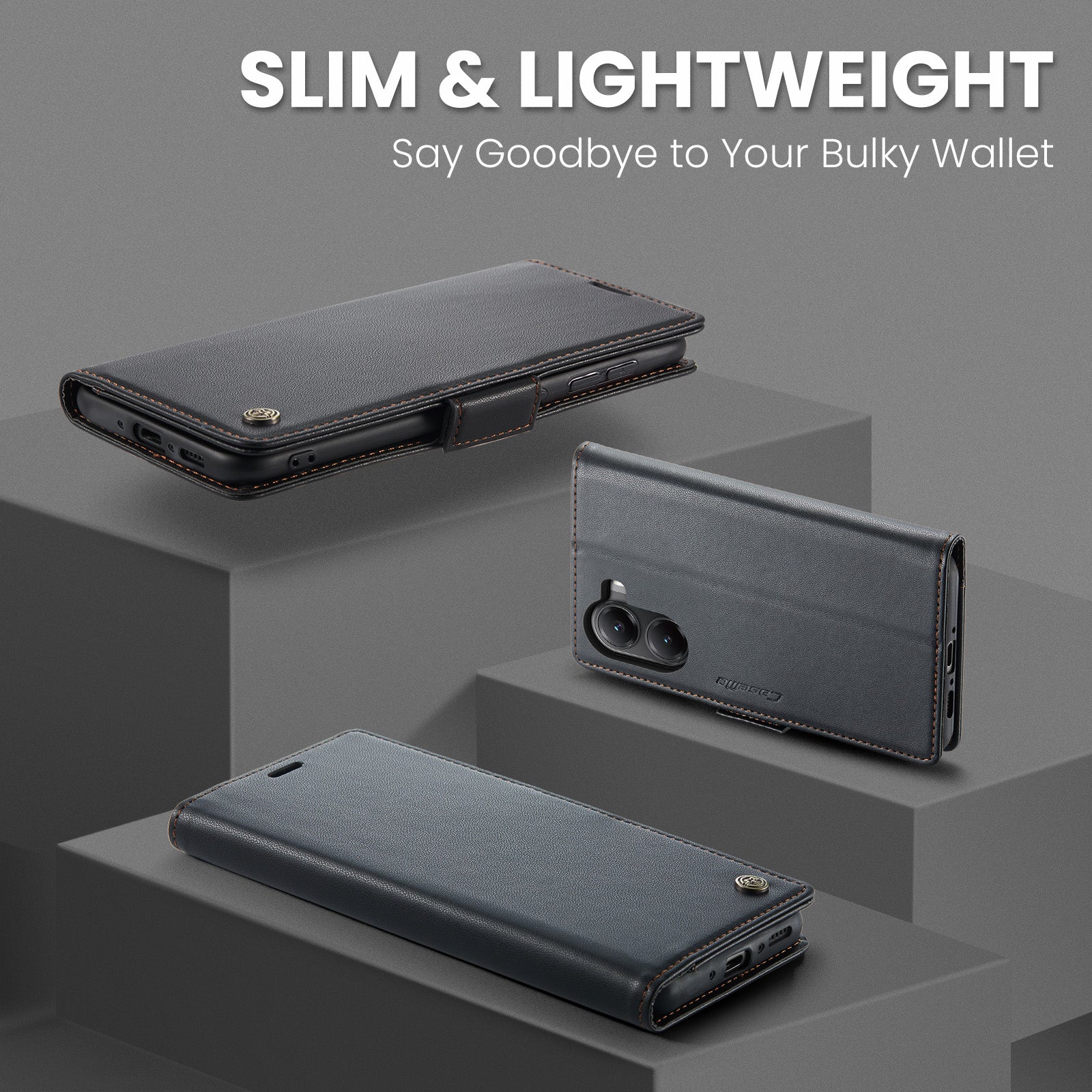 Xiaomi Poco X7 Pro CaseMe Retro Wallet Case [Black]