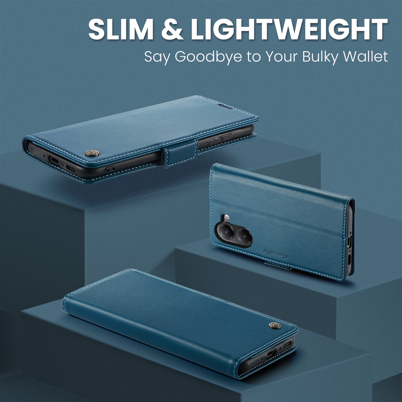 Xiaomi Poco X7 Pro CaseMe Retro Wallet Case [Navy]
