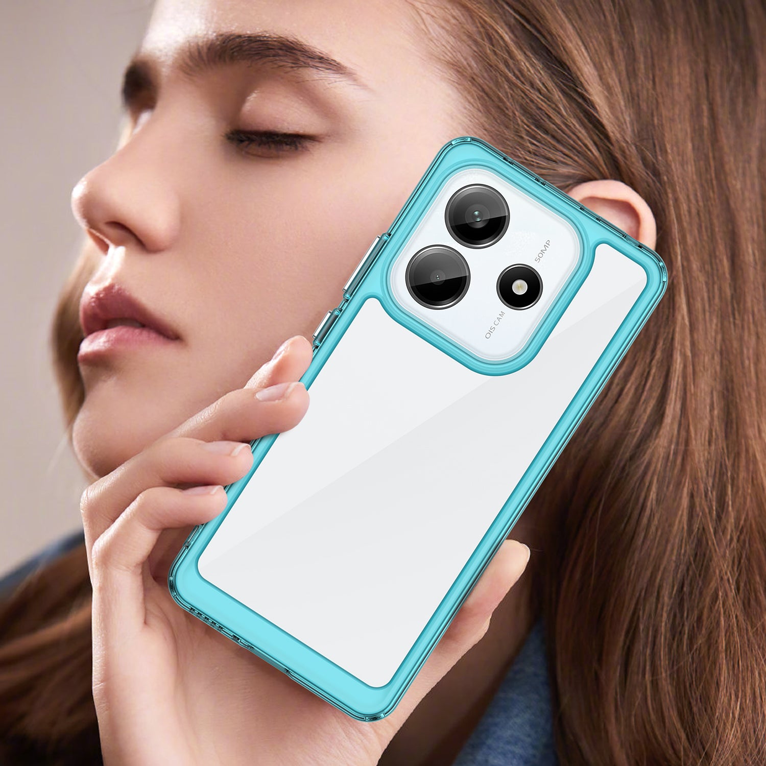 Xiaomi Redmi Note 14 5G Soft TPU Bumper Case [Clear Blue]