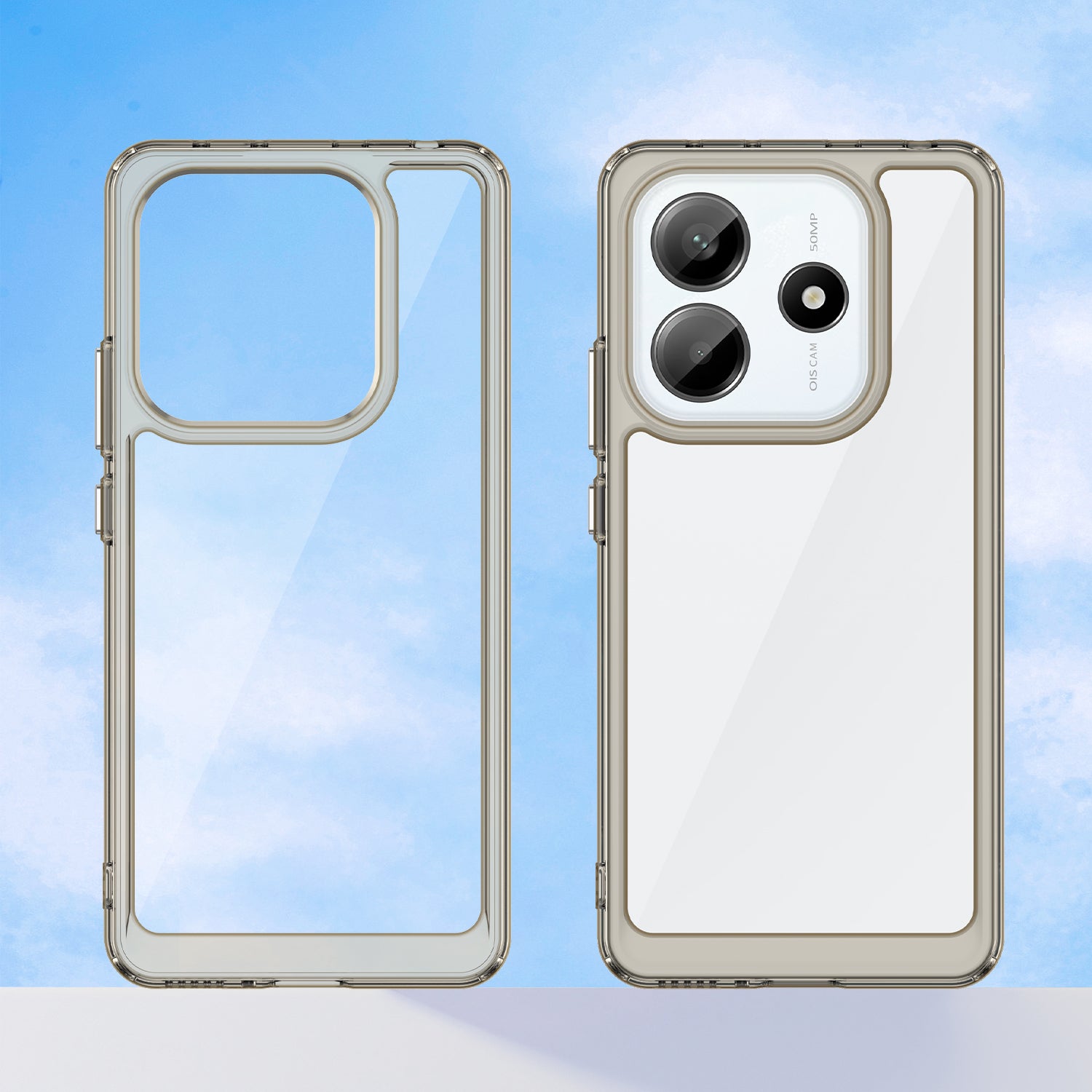 Xiaomi Redmi Note 14 5G Soft TPU Bumper Case [Clear Grey]