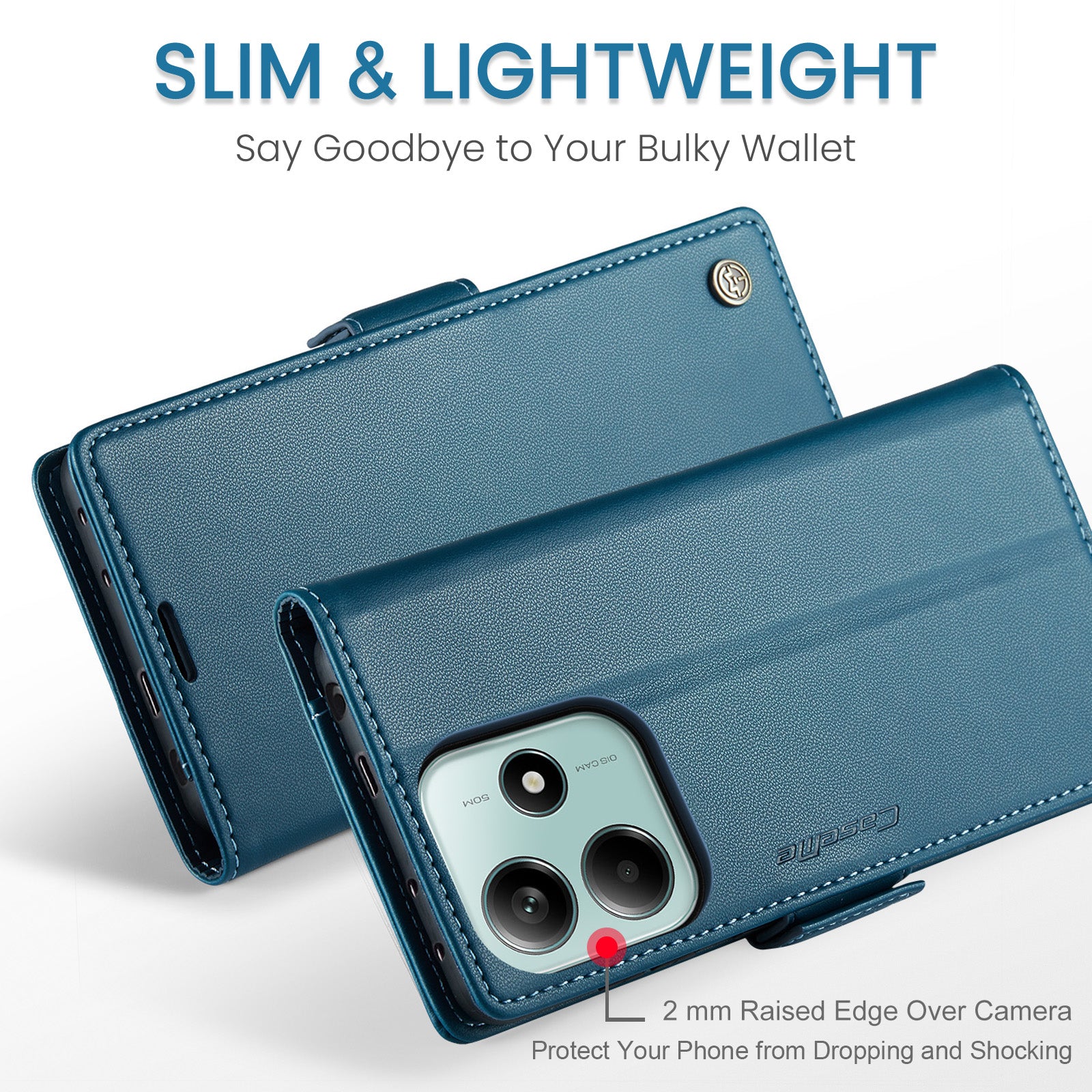 Xiaomi Redmi Note 14 5G CaseMe Retro Wallet Case [Navy]