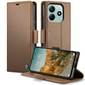 Xiaomi Redmi Note 14 5G CaseMe Retro Wallet Case [Brown] - Brown