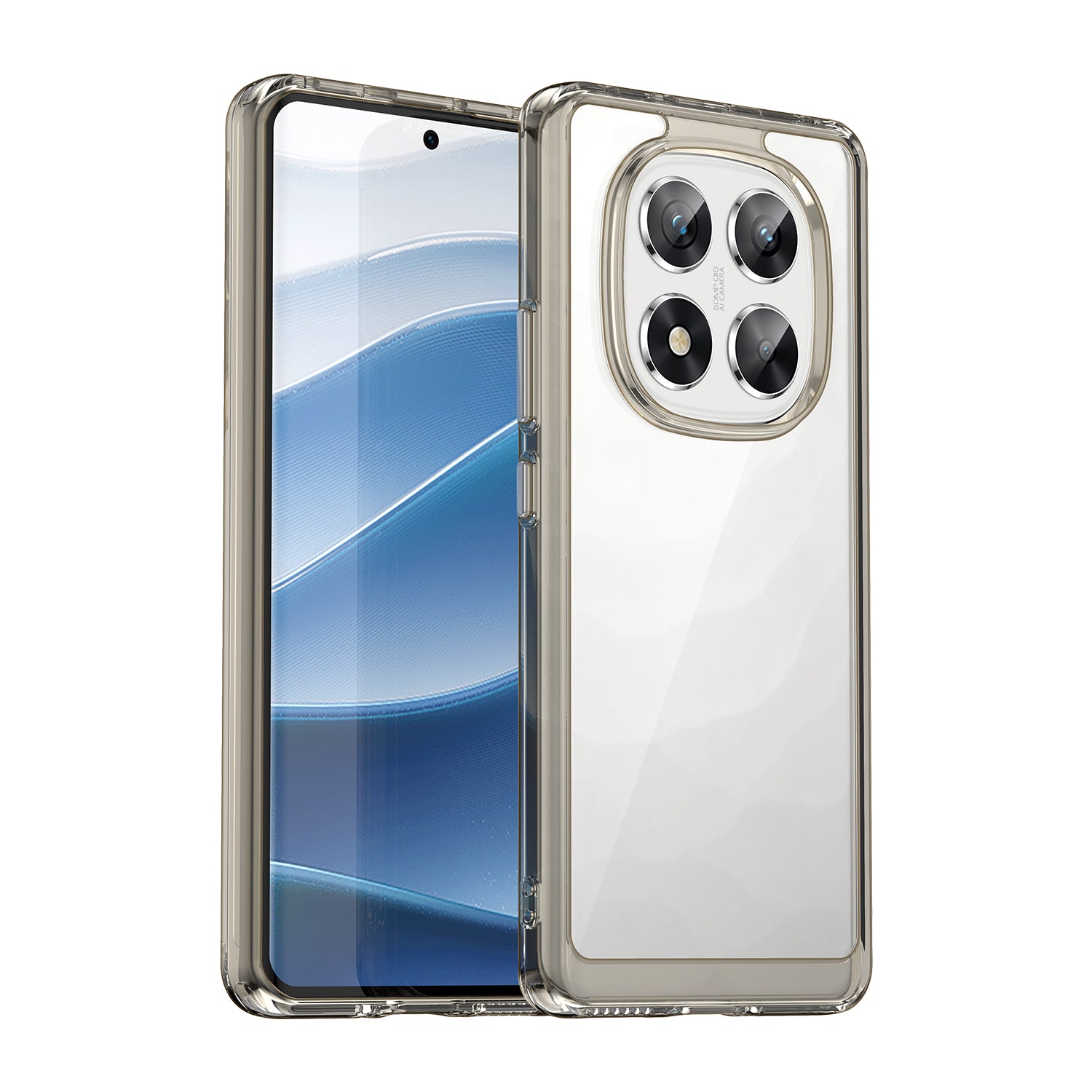 Xiaomi Redmi Note 14 Pro 5G Soft TPU Bumper Case [Clear Grey]