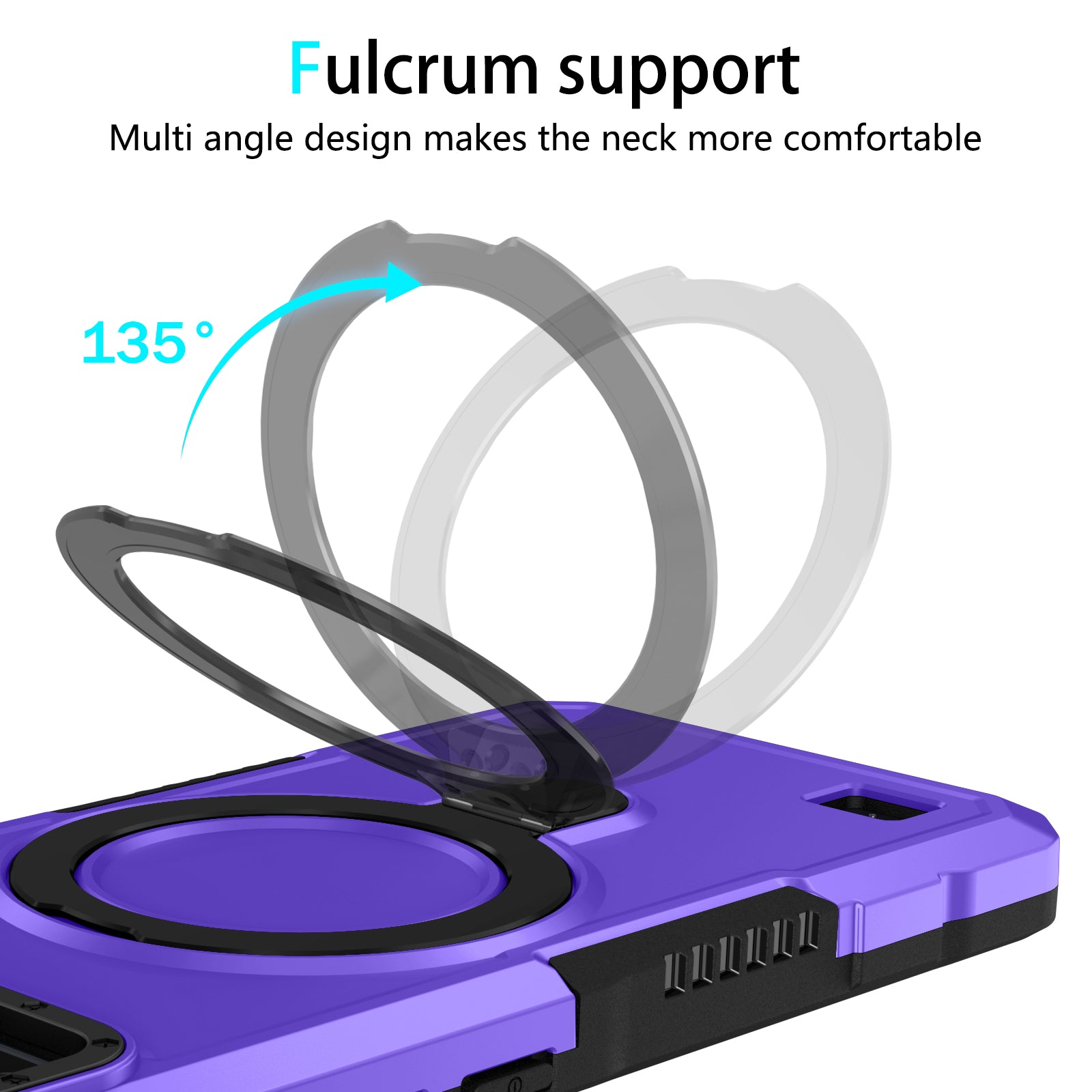 Xiaomi Redmi Note 14 Pro 5G Case Ring Kickstand [Purple]