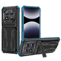 Xiaomi Redmi Note 14 Pro 5G Heavy Duty Kickstand Card Holder Case Shockproof Navy - Navy