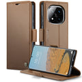 Xiaomi Redmi Note 14 Pro 5G CaseMe Retro Wallet Case [Brown] - Brown