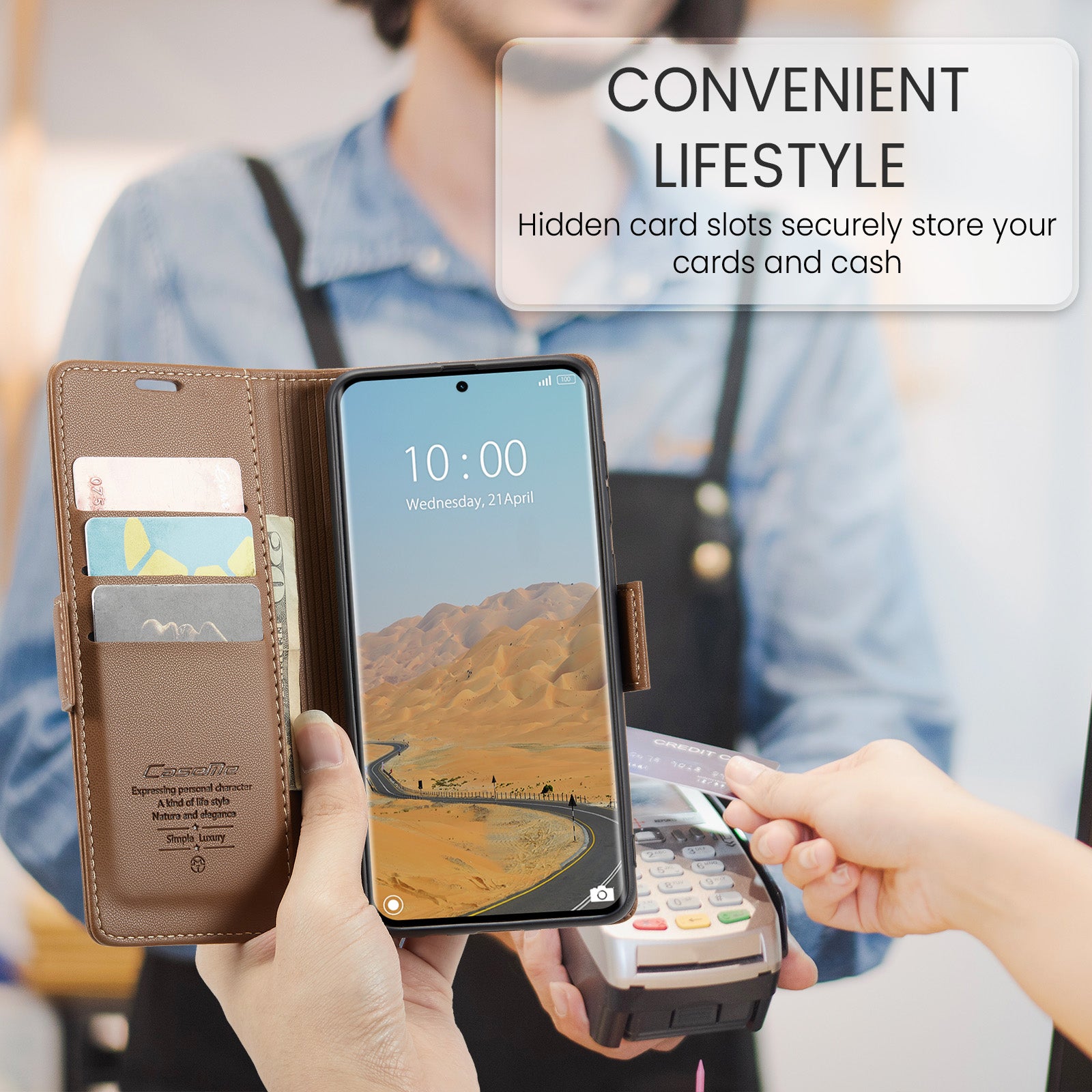Xiaomi Redmi Note 14 Pro Plus 5G CaseMe Retro Wallet Case [Brown]