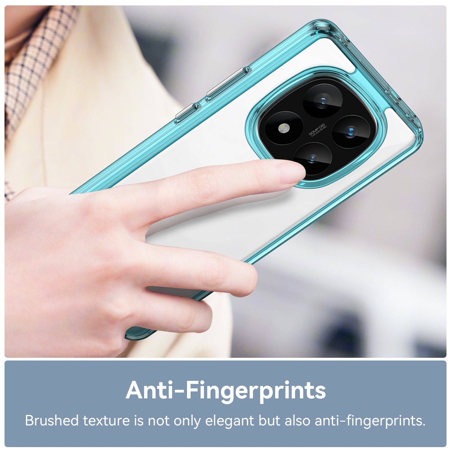 Xiaomi Redmi Note 14 Pro Plus 5G Soft TPU Bumper Case [Clear Blue]